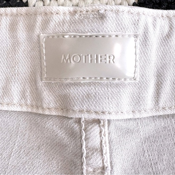 Mother The Major Zip Ankle Pant in Chalk It Up Oat Oatmeal Size 28 - Picture 12 of 16